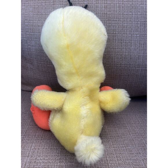 VINTAGE 1971 Mighty Star Warner Bros TWEETY BIRD Looney Tunes Plush 9” - Picture 4 of 7